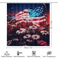 thumbnail image 2 of Independence Day Of The United States Flag Bathroom Sets with Shower Curtain And Rugs, Incl with 12 Hooks，Toilet Lid Oval Rug, 2 of 8
