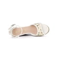 thumbnail image 4 of BLISSFUL STEP Sandales Compensées Espadrilles à Plateforme à Bride à la Cheville pour Femmes Vert 8, 4 of 7