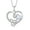 04 April - Cubic Zirconia, variant on Inpasne Celtic Knot Necklace 925 Sterling Silver Love Heart Trinity Knot Pendant Irish Good Luck Necklace December Birthstone Jewelry for Women