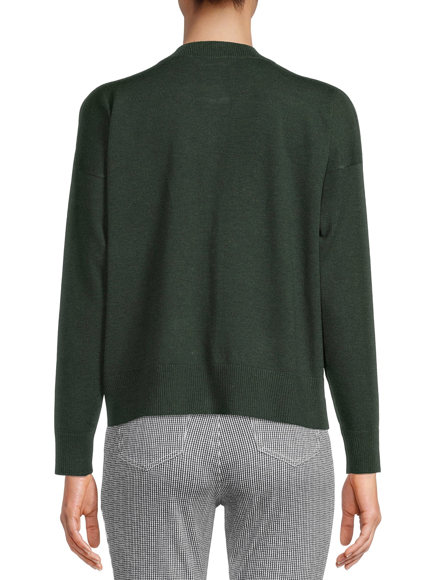 Time and Tru Women's Button Front Cardigan Sweater