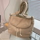 thumbnail image 2 of Bolso Tote Lona Unisex Bolso Bandolera Gran Capacidad para Hombre Mujer (Blanco), 2 of 9