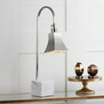 thumbnail image 2 of Safavieh Charley 26 in. H Curved Desk Lamp, Marble Base, Set of 2, 2 of 6