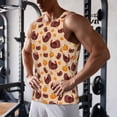 thumbnail image 5 of KLL Thanksgiving Turkey and Pumpkin Print Men's Muscle Gym Workout Stringer Tank Tops Bodybuilding Fitness T-Shirts Tank Tops Men-Medium, 5 of 7