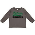 thumbnail image 3 of Inktastic Future Swimmer Boys Long Sleeve Toddler T-Shirt, 3 of 5