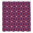 thumbnail image 3 of Ambesonne Orient Shower Curtain, Moroccan Oriental Old, 69"Wx75"L, Indigo Red White, 3 of 3