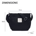 thumbnail image 2 of Bolsos de mano Bolsos de lona Bolsos de mano Bolso de pana Bolso bandolera con cremallera Bolso de hombro Bolso bandolera informal para el trabajo Universidad Compras Mujeres, 2 of 5
