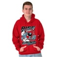 thumbnail image 3 of The Smurfs Kanji Rise and Grind Men Big & Tall Graphic Hoodie Brisco Brands 2X, 3 of 5