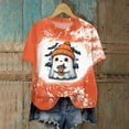 thumbnail image 2 of mgoYE Halloween Shirts for Women Halloween Teacher Shirts for Women Reading Books T-Shirt Funny Teacher Librarian Halloween Party Tee Tops(Orange,S), 2 of 7