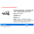 thumbnail image 2 of Left Exhaust Manifold - Compatible with 1975 - 1980 Chevy C10 7.4L V8 1976 1977 1978 1979, 2 of 2