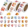 thumbnail image 1 of Stickers de animales JIXZEN, 1500 piezas, 24 diseños, 1" para niños, 1 of 6