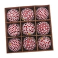 thumbnail image 1 of 9 Piezas de Adornos de Bolas de Navidad, Diseño de Escena de Bolas de Navidad, Regalos de Fiesta, Decoraciones para árboles de Navidad para Celebracio Rojo, 1 of 8