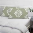 thumbnail image 4 of Baroque Sage Green Queen Pillow Covers, Vintage Damask Classic Floral Soft Breathable Throw Pillow Cases with Invisible Zipper, Decorative Pillowcase Pillows Protectors for Sofa Bed Chair 20"x30", 4 of 9