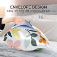 thumbnail image 4 of Yayeee Pillowcase Queen Size Set of 2 Satin Wrinkle Resistant Pillow Case, Retro Yellow Floral, 4 of 7