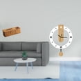 thumbnail image 2 of Caja De Pañuelos Con Control Remoto Y Reloj De Pared Con Números Romanos Grandes, Adorno Acrílico Para Dormitorio, Cocina, Baño Y Sala De Estar., 2 of 8