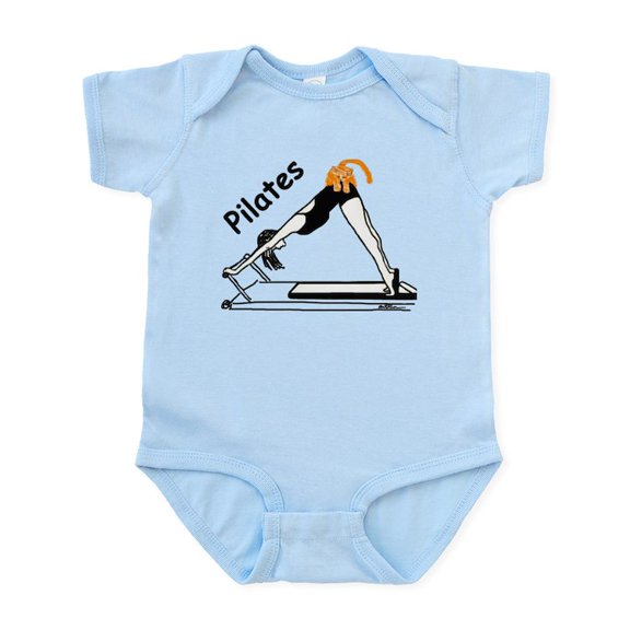 CafePress - Pilates Cat Infant Bodysuit - Baby Light Bodysuit, Size Newborn - 24 Months