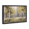 thumbnail image 2 of Stupell Industries Traditional Impressionist Birch Trees & Fall Leaves Black Floating Frame Canvas Art, 25 x 17, by Jacky Ngan, 2 of 8