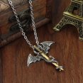 thumbnail image 4 of INS Vintage Style and Dragon Necklace for Men Fashion Pterodactyl Warrior Stainless Steel Jewelry Charm Party Accessories, 4 of 5