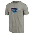 thumbnail image 2 of Men's Gray Oklahoma City Blue Distressed Primary Tri-Blend T-Shirt, 2 of 3