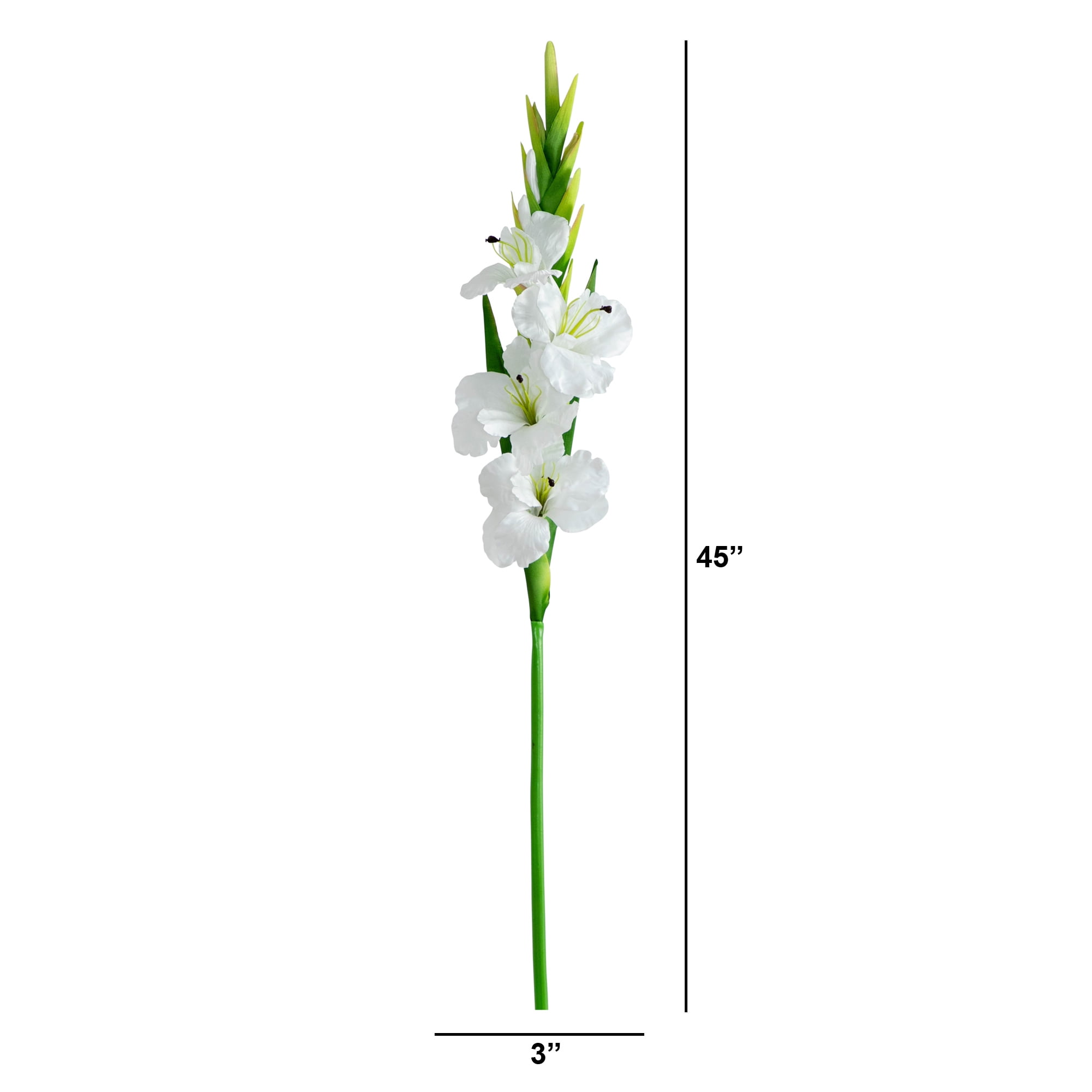 45in. Artificial Gladiolus Flower Stems, Set of 3