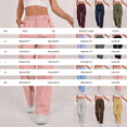 thumbnail image 3 of JJHGVB Cargo Pants Women High Waisted Cargo Pants Women Straight Leg Sweatpants for Women Womens Trousers Pants Women Trendy Ladies Pants Casual Dressy Athletic Pants for Women Beige L, 3 of 8