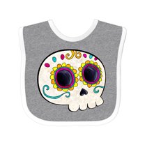 Inktastic Cute Sugar Skull for Day of the Dead Boys or Girls Baby Bib