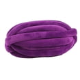 thumbnail image 4 of Hilo grueso, hilo tubular jumbo, tejido a mano, lavable, ganchillo, hilo voluminoso, brazo púrpura, 4 of 9