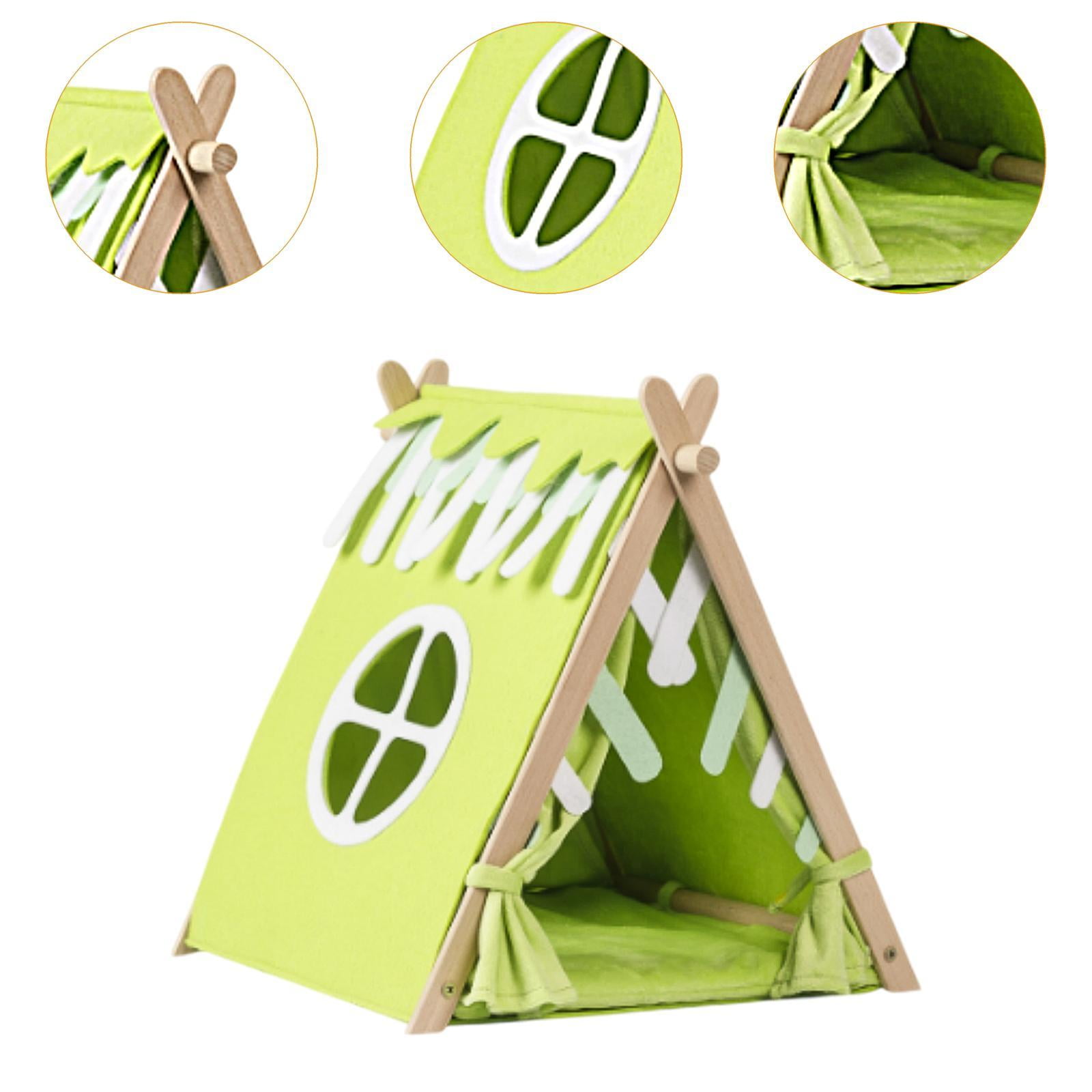 balikha Guinea Pig Hideaway Hamster Tunnel Cage Accessories Autumn Winter Warm Supplies House for Small Animal Beds Rat Mice Resting , Tent Nest