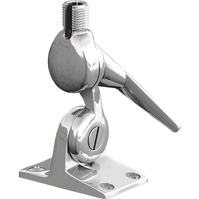 Shakespeare Center Pin - Shakespeare 5187 Stainless Steel Custom 4-Way Ratchet Mount for Marine Antenna