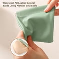 thumbnail image 6 of Snap Closure Pouch, 4PCS Personalized Snap Closure Leather Organizer Pouch, 6 of 7