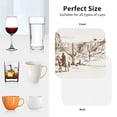 thumbnail image 6 of Lsque Western Desert Cowboys Pattern 4" Drink Coasters Set of 4, PVC Leather Absorbent Coasters, Table Coaster Set Decorative Coffee Cup Coasters Housewarming Gift -Square, 6 of 6