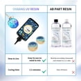 thumbnail image 3 of OSBANG Crystal Clear UV Resin 1000g, Upgraded Formula UV Resin with Jewelry Molds for Jewelry Making & Craft, Ultraviolet Fast Curing Hard Type Kit for Casting & Coatingï¼ˆ250g*4ï¼‰, 3 of 7