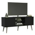 thumbnail image 5 of Madesa Meuble Télé Console avec 2 Portes et 2 Tablettes avec Gestion des Câbles pour 50, 55 Pouces Rangement Multimédia Console Multimédia Centre de Divertissement de Bureau Armoire de Télévision en Bois - Noir, 5 of 5