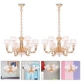 thumbnail image 3 of 2pcs Miniature Hanging Lamp Doll House Miniature Ceiling Light Model Doll House Prop 1:12, 3 of 7
