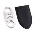 thumbnail image 2 of Bey-Berk International C109 Stainless Steel Guillotine Cigar Cutter with Leather Pouch, Silver, 2 of 2