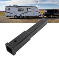 thumbnail image 1 of Hitch Extension 12 Inch Hitch Receiver Extender Black 5000 Lbs Towing Capacity Reliable Hitch Extension For 2 Inch Receiver Tube Tow Bar Shank, 1 of 8