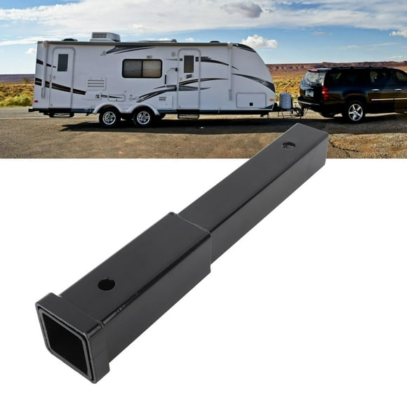 Hitch Extension 12 Inch Hitch Receiver Extender Black 5000 Lbs Towing Capacity Reliable Hitch Extension For 2 Inch Receiver Tube Tow Bar Shank