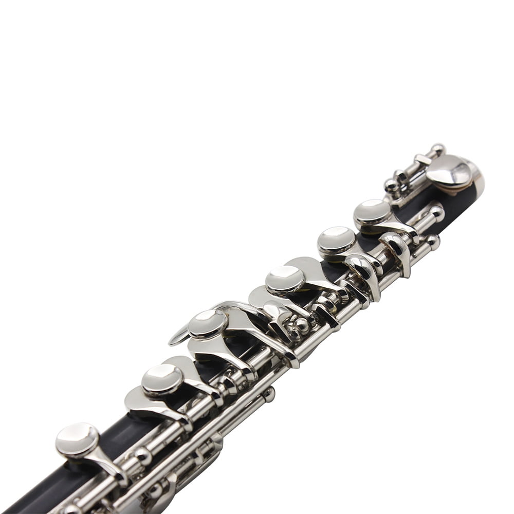 Piccolo,Cupronickel Silver Plated With Polish Cloth Ottavino Flute Cupronickel Plated C Key Stick Padded Box C Key Tone Piccolo Ottavino Flute Polish Cloth Stick Silver Plated C Key Of C