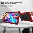 thumbnail image 7 of FIEWESEY for TCL Tab 10 Gen 2 10.4 Inch Tablet Case, Rugged Heavy Duty Hybrid Shockproof Built-in Stand Case Cover for 2023 TCL Tab 10 2nd Gen 10.4" Tablet with Shoulder Strap (Red+Black), 7 of 7