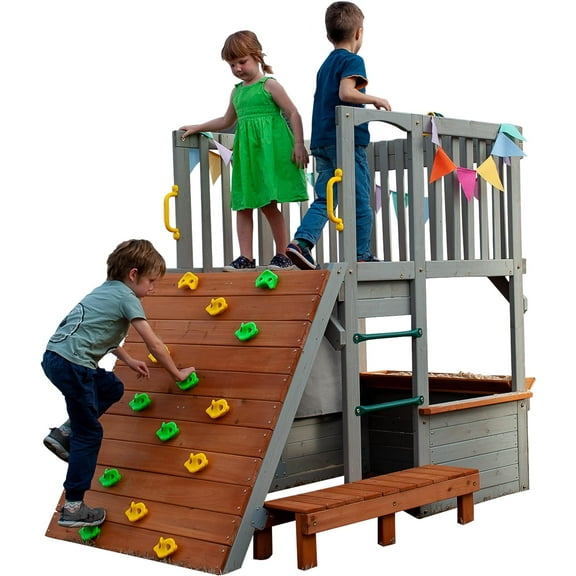 Funphix Durable Children Outdoor Playsets, Multicolor Wood