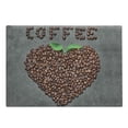 thumbnail image 1 of Espresso Cutting Board, Coffee Lover Themed Illustration of Heart Shape with Beans, Decorative Tempered Glass Cutting and Serving Board, in 3 Sizes, by Ambesonne, 1 of 2