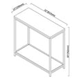 thumbnail image 6 of Eccostyle Rustic Bamboo Steel Entryway Table, Brown Matte, 6 of 7