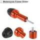 thumbnail image 5 of Protector de guardabarros de rueda de aleación de aluminio de 10mm, slider de marco de motocicleta, 44mm, 137mm, tornillo naranja, 1 juego, 5 of 7