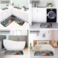thumbnail image 4 of 2-Piece Kitchen Rugs Set Non-Slip Mats Carpet Floor for Kitchen, Bathroom (19.7"x27.6" & 19.7"x47.2") Cat by The Window, 4 of 7