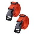 thumbnail image 3 of 2 piezas Carreras de carrito de golf correas de equipaje de nylon Práctico con la hebilla de liberación rápida Viajes de 39 pulgadas tiras de azotes Naranja, 3 of 8