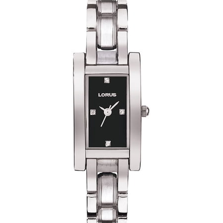 Women's Lorus Silver Tone Watch with Genuine Diamond Accents