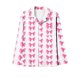 thumbnail image 4 of Puntoco Conjunto de pijama cómodo para mujer, conjunto de pijama informal de manga larga con solapa y estampado navideño a la moda para mujer, conjunto de pijama informal con parte superior y pant, 4 of 5