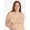 Sand, variant on , The Camille, Unpadded Wireless Bra, Light Support, Lace Neckline, Comfort, Breathable Cotton Bra (Women's & Women's Plus)