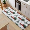 thumbnail image 5 of Red Christmas Truck and Tree Pattern Kitchen Rug Mat,Kitchen Runner Rugs Non Skid Washable,Decorative Kitchen Floor Mats for Kitchen,Sink,Laundry,17"x47.2", 5 of 7