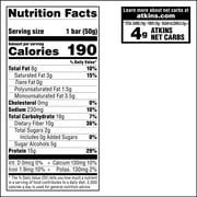 Atkins Soft Baked High Protein Bars, Blueberry, 15g Protein, 4g Net Carbs, 2g Sugar, High Fiber, Keto Protein Bars, Low Sugar, 4 Count