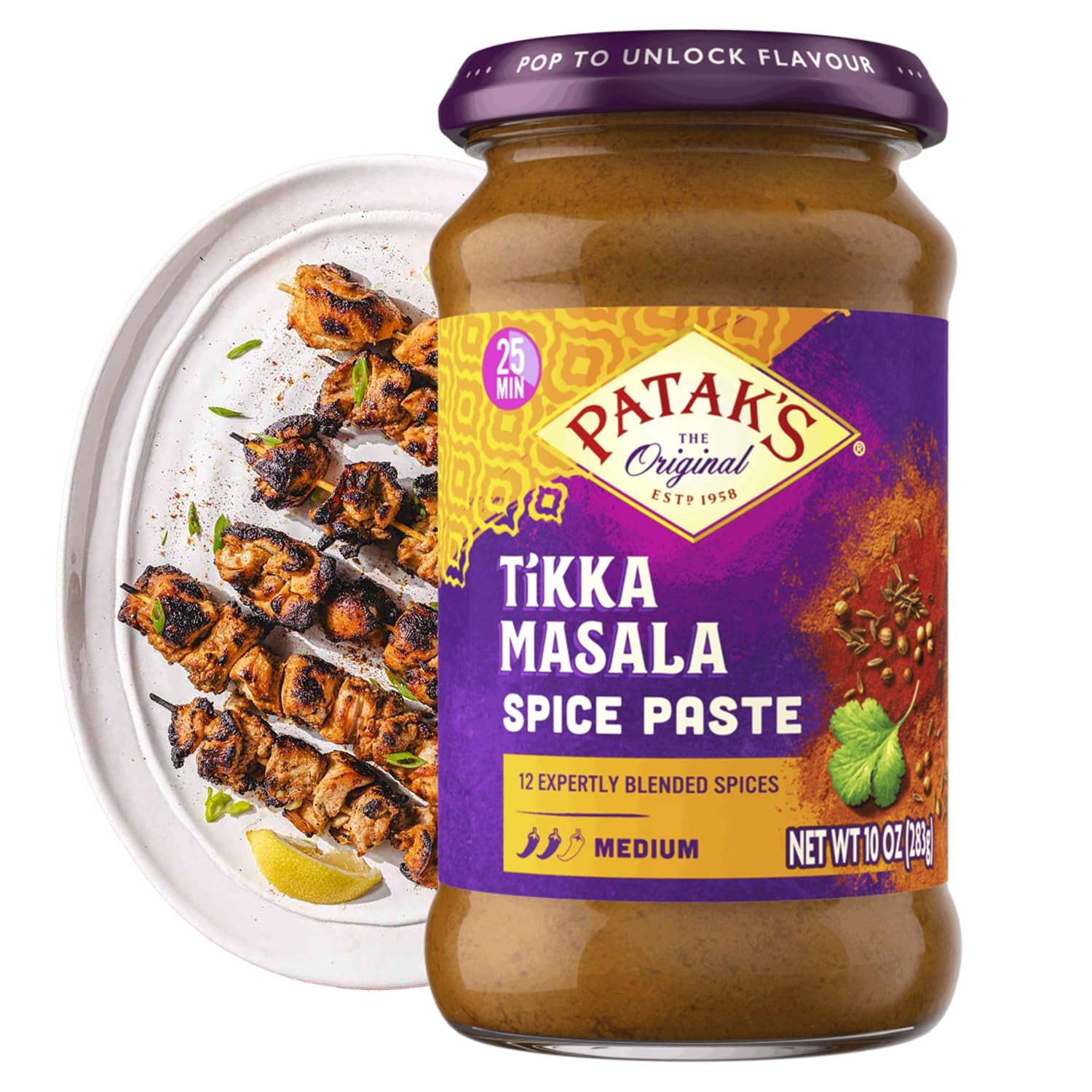 (Pack Of 6) Pataks Pickled Garlic 10 Oz